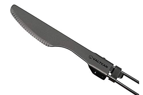 Valtcan Titanium Folding Cutlery 3 Pc Utensil Set