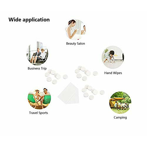 KISEER 200 Pieces Compressed Towels Portable Disposable
