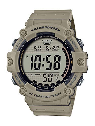 Casio Men's Quartz Resin Strap, Khaki