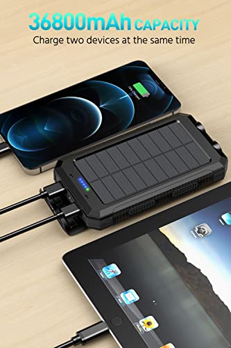 Power-Bank-Portable-Charger-Solar - 36800mAh