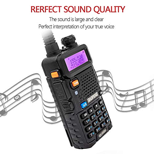 BaoFeng UV-5R 8W High Power Two Way Radio Ham Radio Dual Band Portable Radio Tri-Power Handheld Walkie Talkies