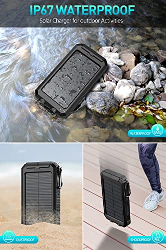 Power-Bank-Portable-Charger-Solar - 36800mAh