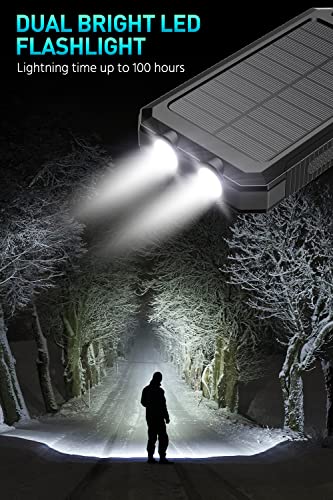 Power-Bank-Portable-Charger-Solar - 36800mAh