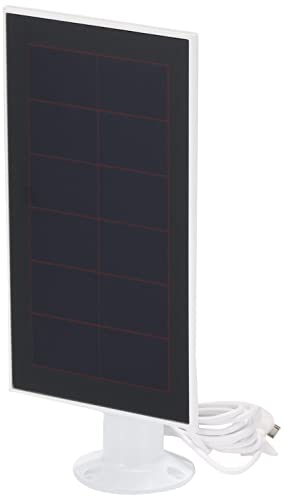 Arlo Essential Solar Panel Charger - Arlo Certified Accessory - Weather Resistant, 8 ft Power Cable, Adjustable Mount, Only Works with Arlo Essential Cameras, White - VMA3600