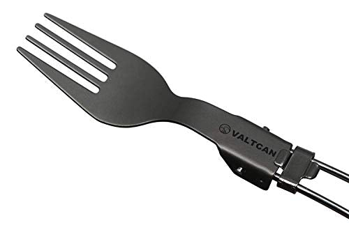 Valtcan Titanium Folding Cutlery 3 Pc Utensil Set