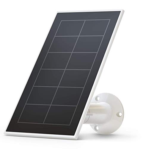 Arlo Essential Solar Panel Charger - Arlo Certified Accessory - Weather Resistant, 8 ft Power Cable, Adjustable Mount, Only Works with Arlo Essential Cameras, White - VMA3600