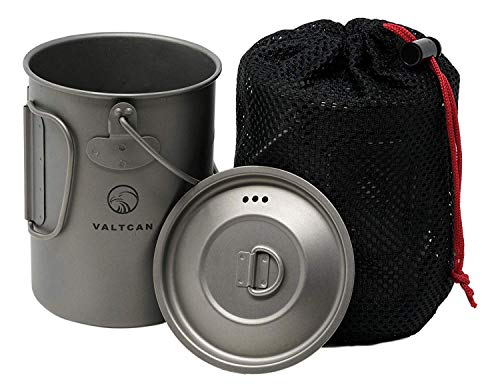 Valtcan 900ml Titanium Pot Backpacking Mug 34 oz