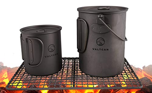 Valtcan 900ml Titanium Pot Backpacking Mug 34 oz