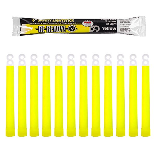 Chemical Light Glow Sticks (12 Pack Yellow)