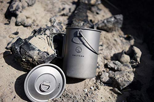 Valtcan 900ml Titanium Pot Backpacking Mug 34 oz