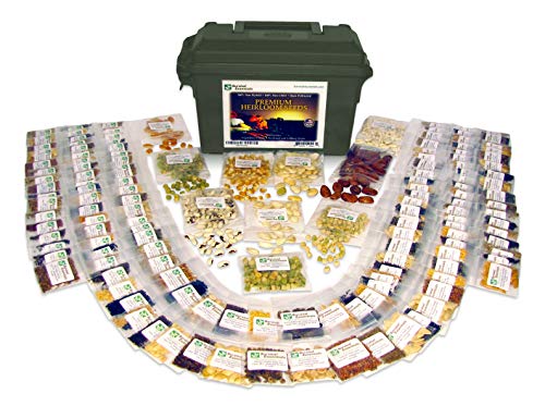 Survival Essentials 144 Variety Ultimate Heirloom Seed Vault