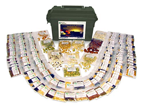 Survival Essentials 144 Variety Ultimate Heirloom Seed Vault