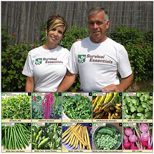 Survival Essentials 144 Variety Ultimate Heirloom Seed Vault